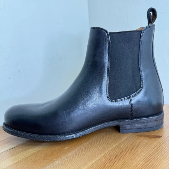 NEW FRYE TYLER Black Leather Chelsea Boot Men’s 10D main image 7